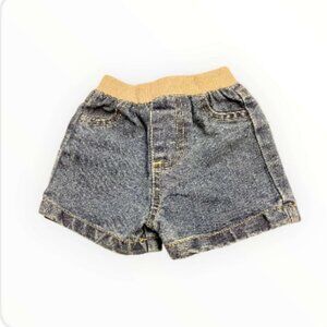 Circle Pull-On Blue Jean Shorts - Size Newborn (3-1)